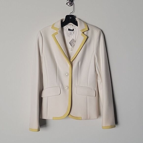 NWT J Crew Lexington 2 Riding Wool Jacket Blazer Creme Academia Prep Equestrian - Picture 6 of 16